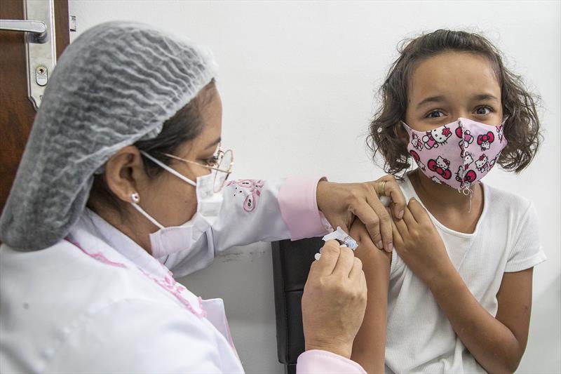 Prefeitura convoca crianças nascidas em 2015 para vacinação anticovid. Curitiba, Foto: (Arquivo) Ricardo Marajó/SMCS