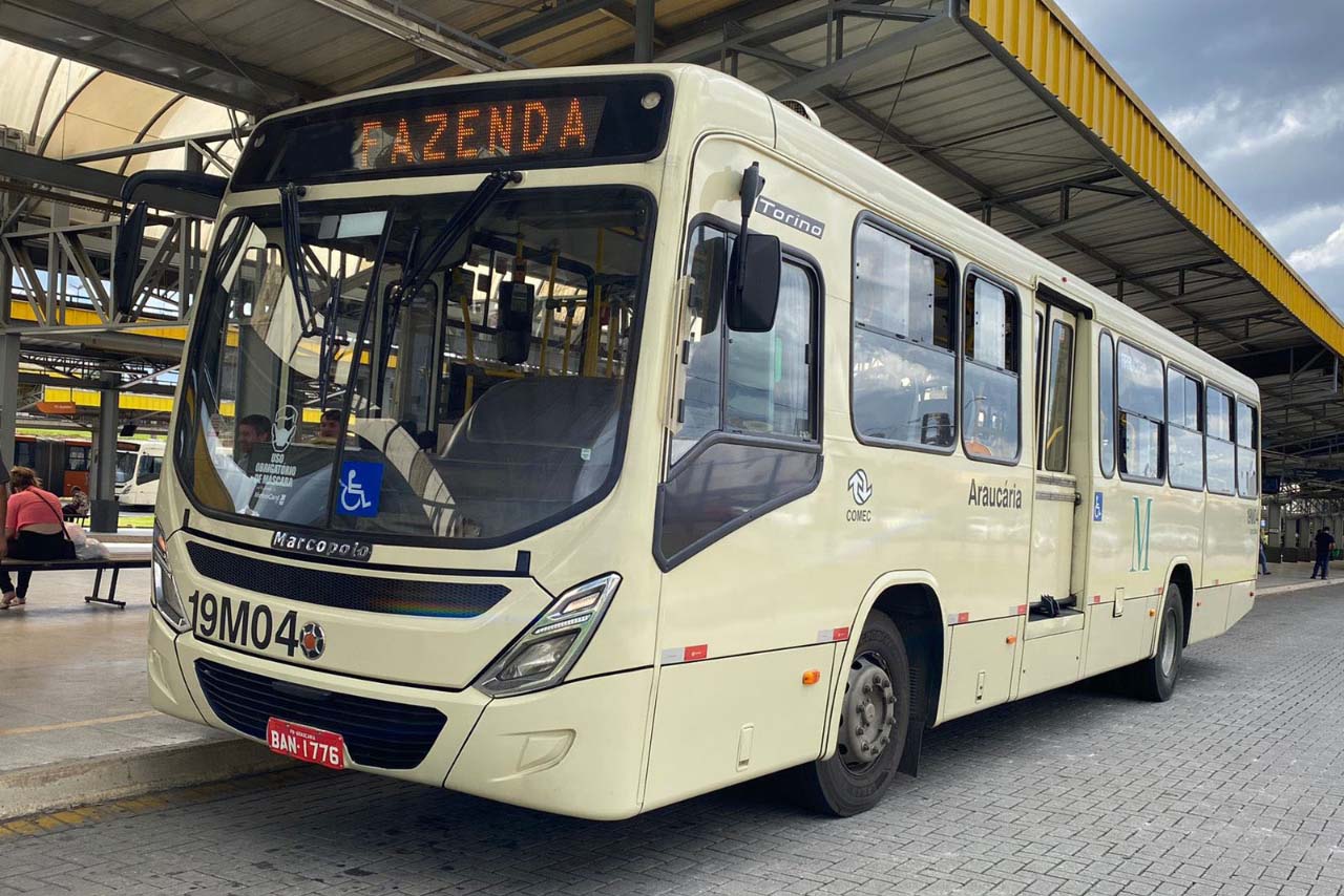Nova linha de ônibus fará conexão direta entre Fazenda Rio Grande e Araucária Foto: COMEC