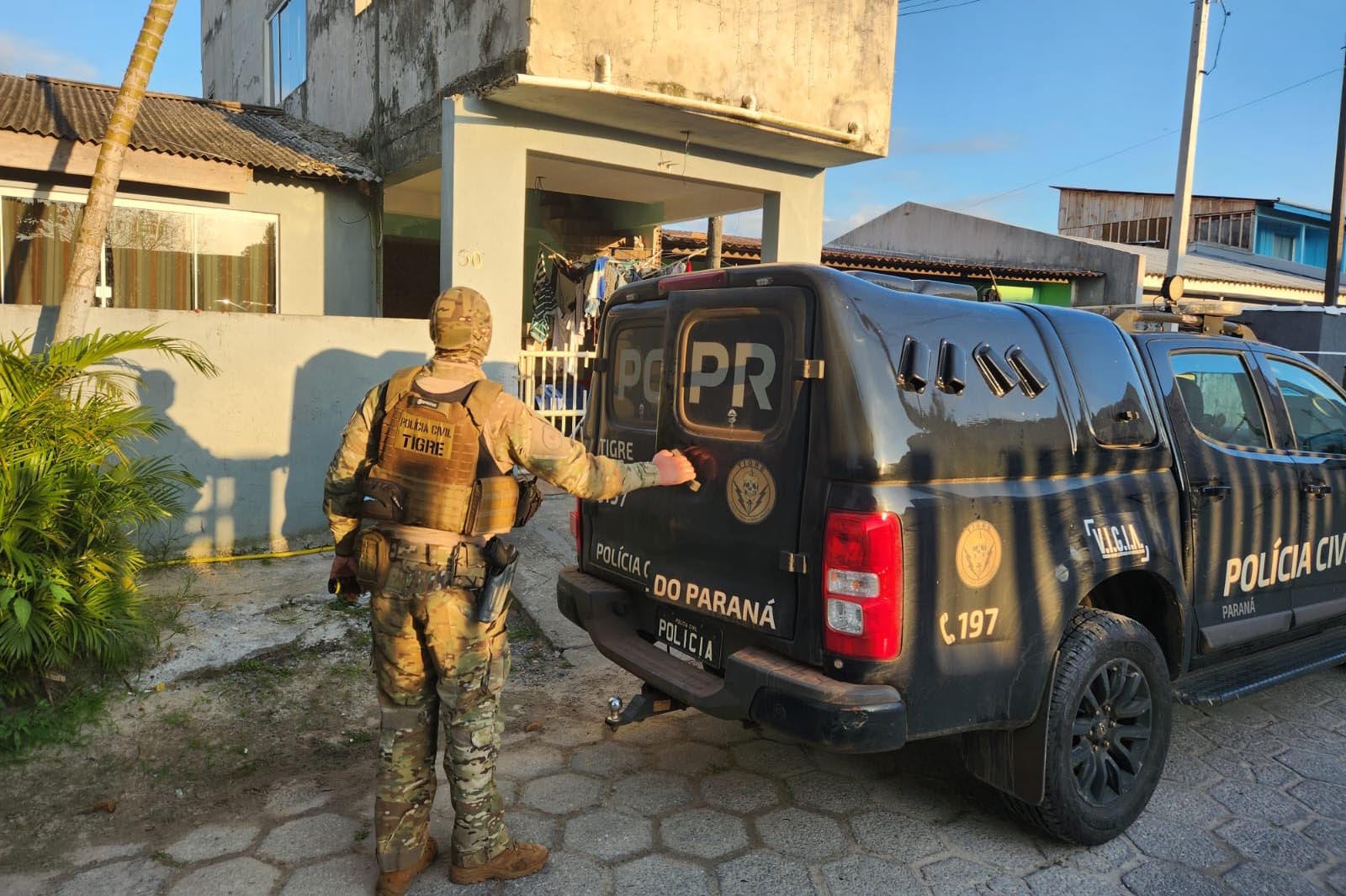 PCPR, PMPR e Guarda Municipal de Pontal do Paraná deflagram operação contra tráfico de drogas Foto: PCPR
