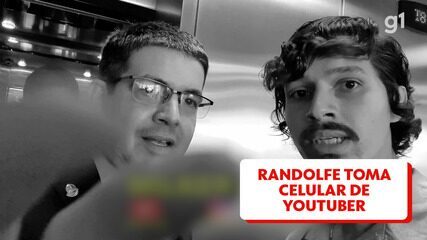 Em discussão, senador Randolfe Rodrigues toma celular de youtuber 