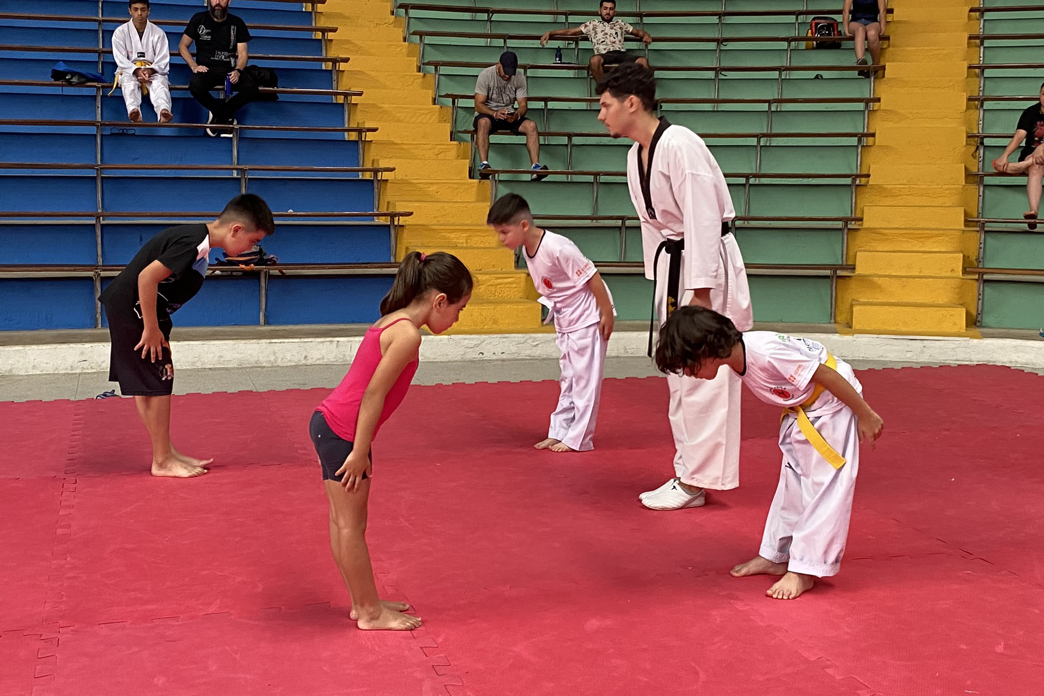 Secretaria do Esporte promove aulas gratuitas para crianças e jovens no Ginásio do Tarumã Foto: SEES-PR