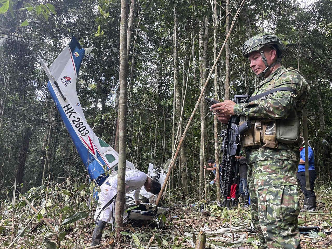 Legenda: Buscas por crianças desaparecidas envolveu mais de 150 militares Foto: Handout / Colombian army / AFP