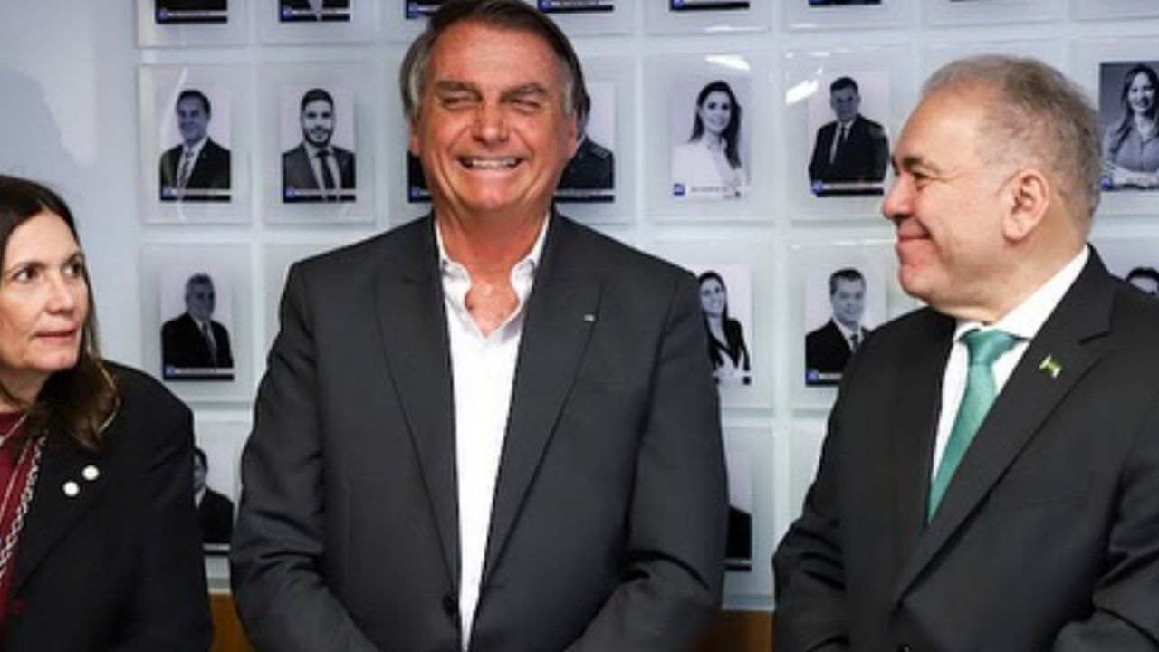 Jair Bolsonaro em evento de filiação de Marcelo Queiroga ao PL. Créditos: PL Nacional
