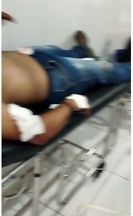 Foto de uma das vítimas dentro do hospital/ CPT