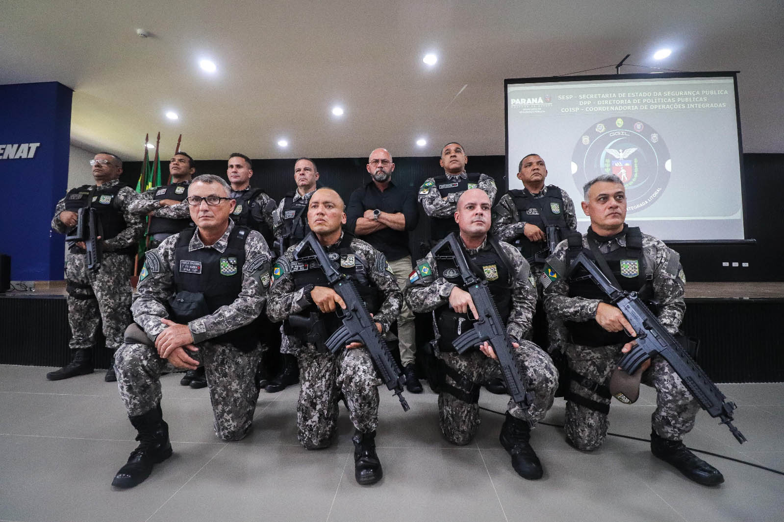 Força Nacional reforça Operação Vazadas, da Secretaria de Segurança Pública Foto: Ricardo Almeida/SESP-PR