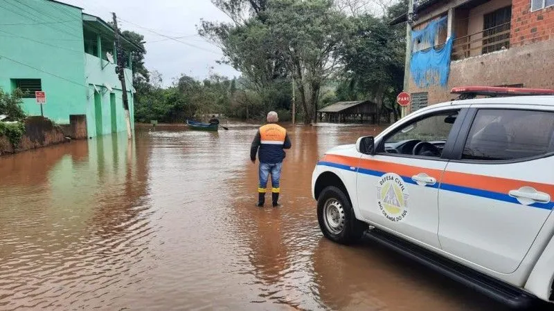 Ciclones extratropicais afetaram o Sul do Brasil no mês de setembro Divulgação/Defesa Civil Rio Grande do Sul