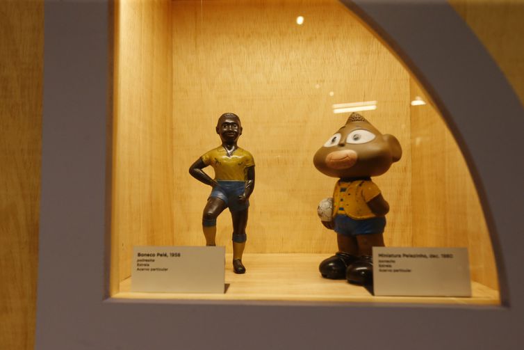Museu do Futebol inaugura a nova exposição temporária Futebol de Brinquedo.- Paulo Pinto/Agência Brasil