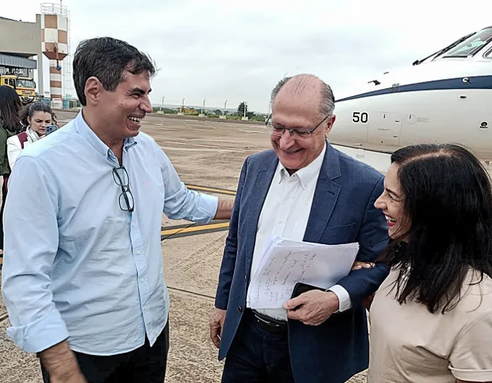 Marcelo Belinati, Geraldo Alckmin e Lu Alckmin (Foto: rede social MB)