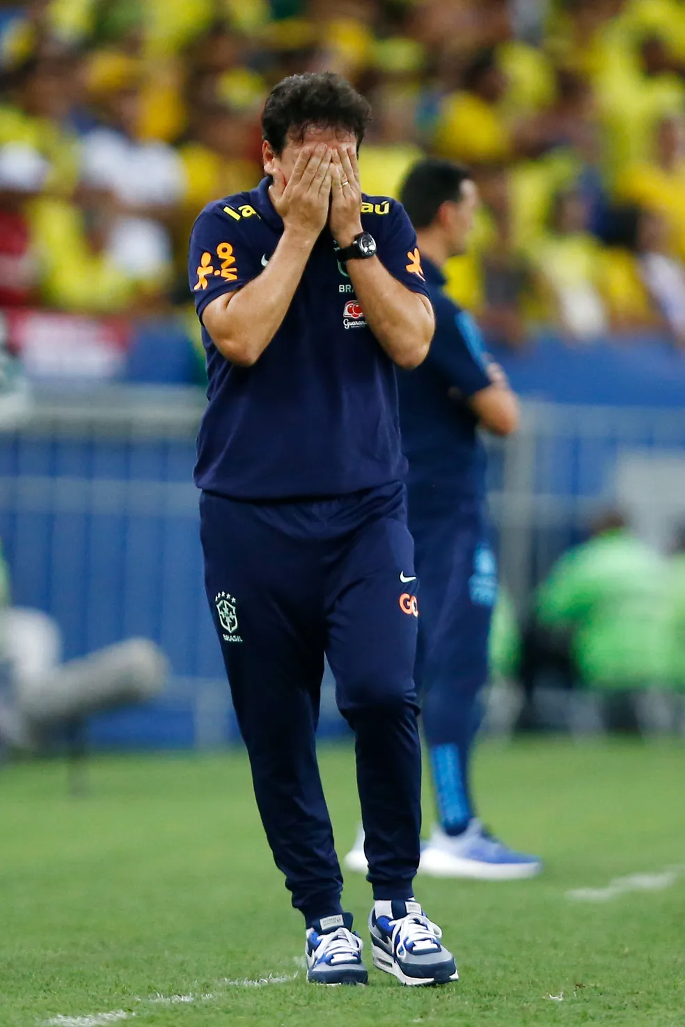 Fernando Diniz em Brasil x Argentina - Foto: Wagner Meier/Getty Images
